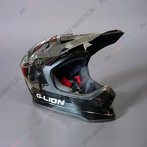  Шлем кроссовый QSTK CH-203 черный XL