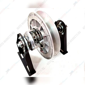 Кронштейн 2-х опорный в сборе со шкивом (посадка  25мм) 280ММ