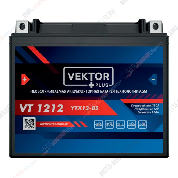 Аккумулятор  VEKTOR PLUS VT 1212