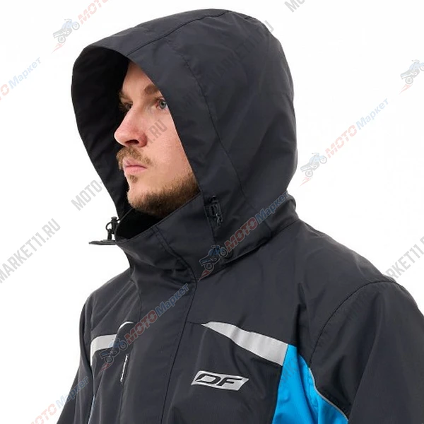 Куртка - дождевик EVO Man Black - Blue (мембрана) (L)