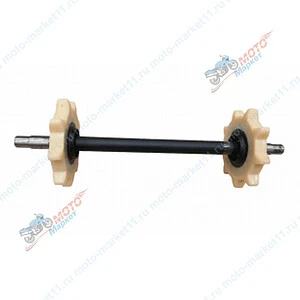 Вал ведомый со звездами 52 см БТС