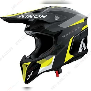 Кроссовый шлем Airoh Wraaap Conquer Yellow Matt L