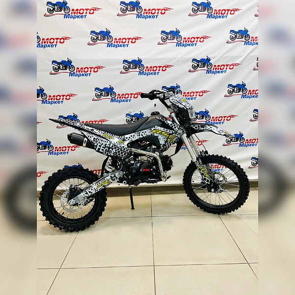 Питбайк BSE EX 125e  17/14 Max13 White YELLOW 040