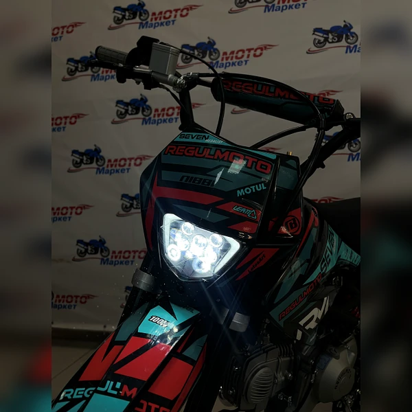 Питбайк Regulmoto SEVEN MEDALIST 17/14 (черный/синий)