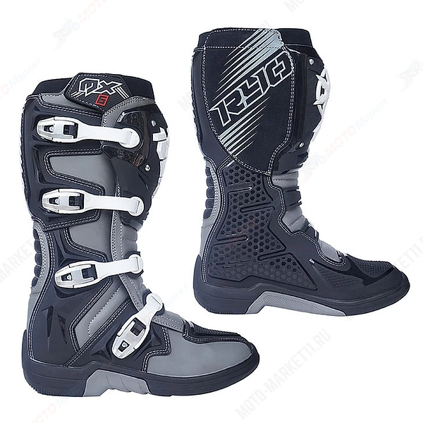  Мотоботы RYO Racing MX6 Enduro, черный / серый (Черный/серый, 42, 304243-4)