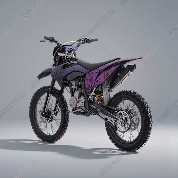 Эндуро / кроссовый мотоцикл BSE Z2 L 21\18 Split Purple, арт. BZ2LKA015HPH1