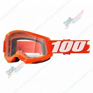 Очки кроссовые 100% STRATA MX Replica Blue\Orange