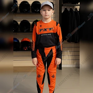 Спортивная защита на тело с мотоштанами JXT RS2.4K Детский (Черный/ оранжевый , L, 444554-7)