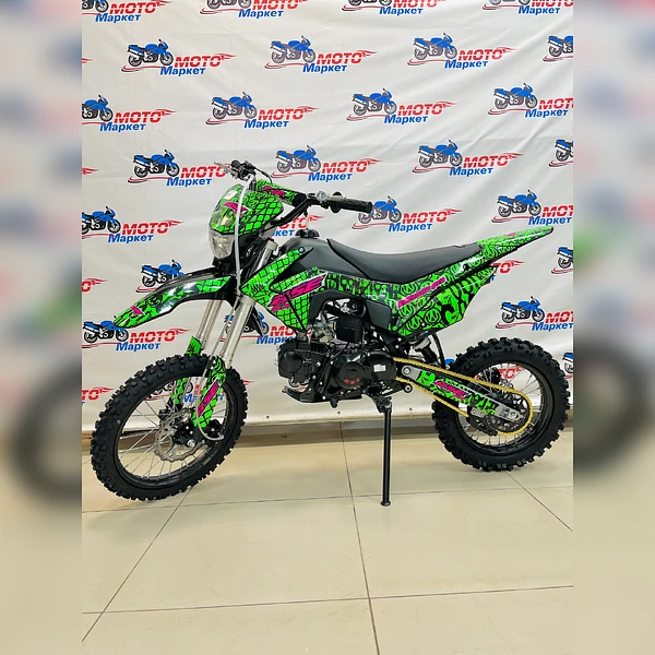 Питбайк BSE EX 125e  MAX 13 Green Pink Neon 040