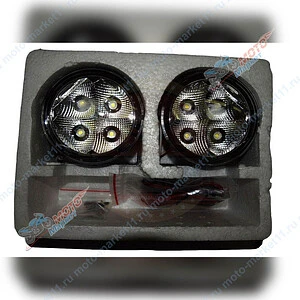 Фара светодиодная 10V-30V  6w 4 диода 29957