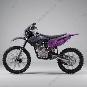 Эндуро / кроссовый мотоцикл BSE Z2 L 21\18 Split Purple, арт. BZ2LKA015HPH1