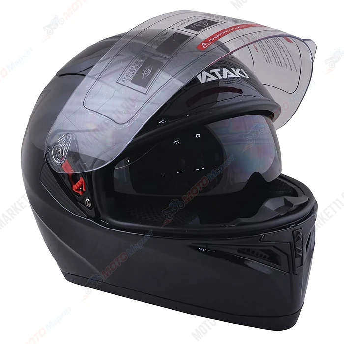 Шлем ATAKI JK316 Solid черный глянцевый L 020229-825-5474
