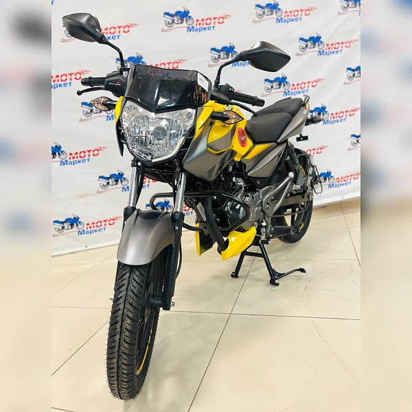 Мотоцикл BAJAJ PULSAR 125NS (желто-серый)