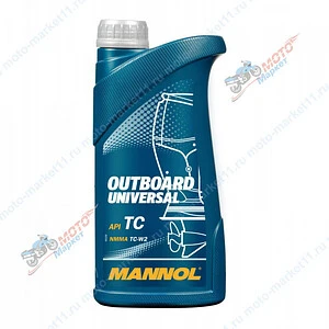 Масло для лодочных моторов MANNOL Outboard Universal TC-W2 1л.