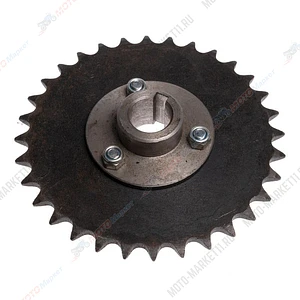 Звезда 33 зуб. шаг 12,7 25мм со сменной ступицей