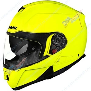 Шлем SMK GLIDE с Bluetooth гарнитурой, цвет желтый неон S