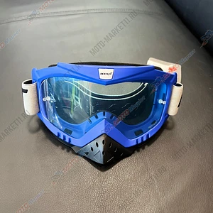 Очки кроссовые ROCKOT RM-325 (синий/прозрачная, Anti-Scratch)