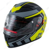 Шлем интеграл ATAKI JK316 Pattern (Hi-Vis зеленый/серый/черный) L