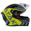 Шлем интеграл ATAKI JK316 Pattern (Hi-Vis зеленый/серый/черный) L